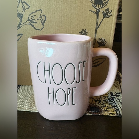 Rae Dunn Pink 'Choose Hope' Mug - Picture 1 of 4